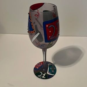 21st Birthday Wine Glass